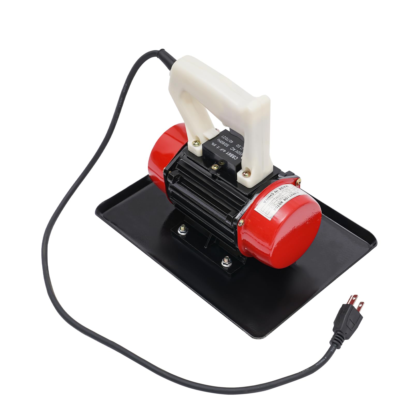 Electric Concrete Vibrator, 110V 370W Portable Cement Vibrating Machine, 3500 RPM Cement Smoother, Industrial Vibrating Troweling Machine