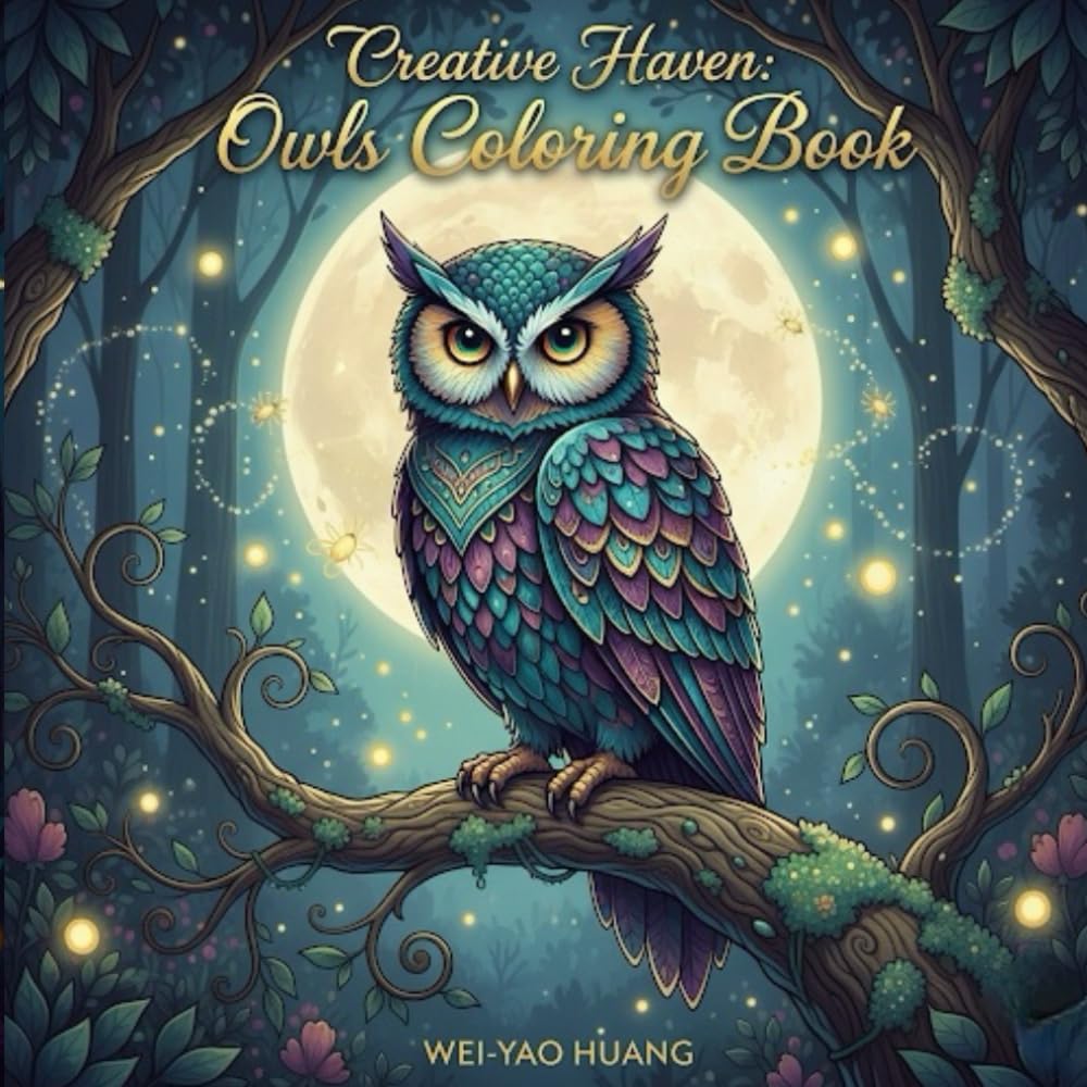 Creative Haven: Owls Coloring Book