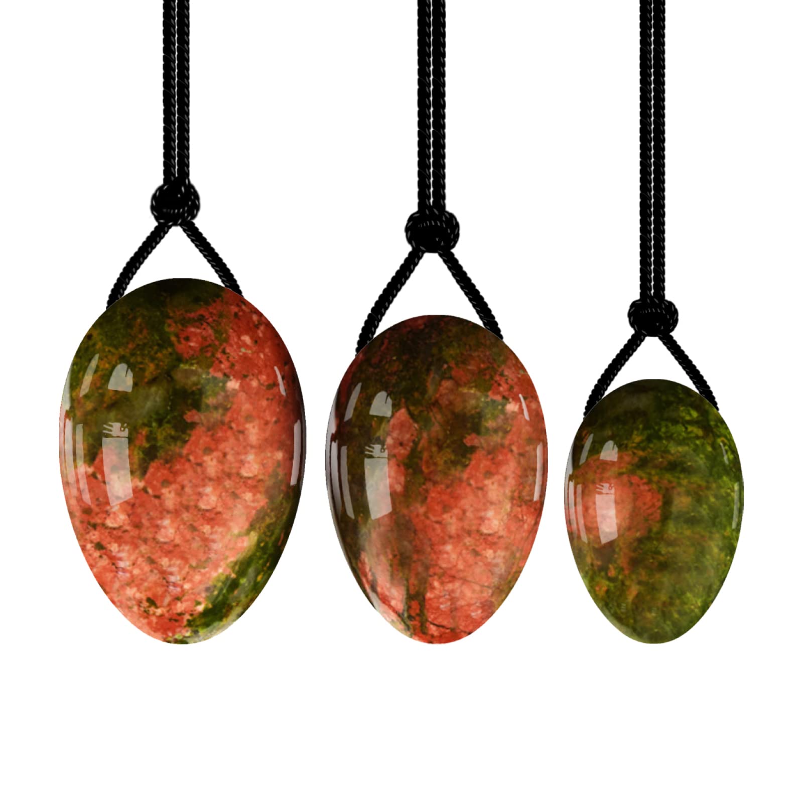 Lanchamp Yoni Egg, 3 Uova Di Giada Al Quarzo In Cristallo Di Rosa Forate E 1 Bastoncino Da Massaggio, Rafforzano I Muscoli Del Pavimento Pelvico, Per Le Donne Kegel Esercizio Rosa