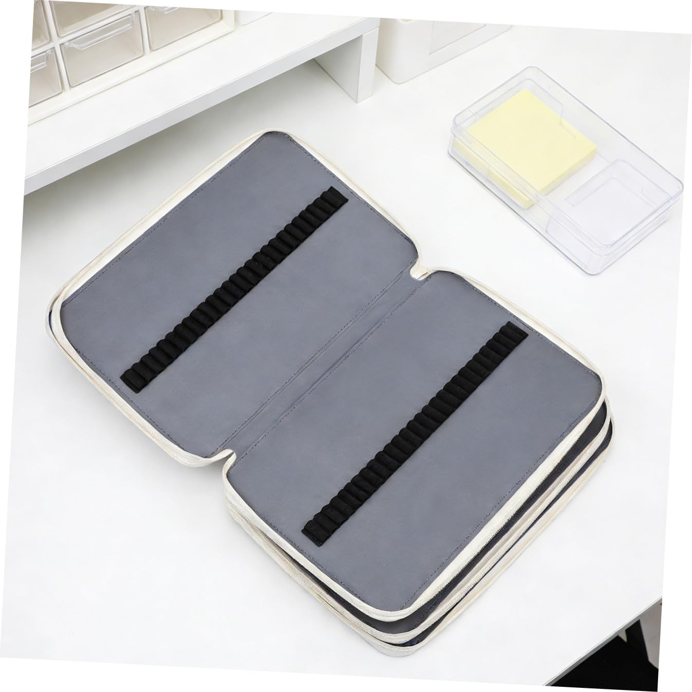 DOITOOL Astuccio per Multi PU con Zip Capacità e Design Elegante per Organizzazione Cancelleria per Scuola e Ufficio Colore con