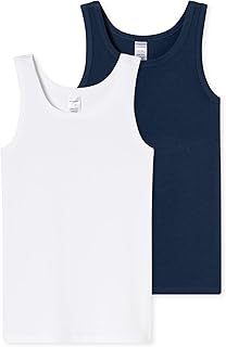 Camiseta interior para chicos, paquete de 2 unidades, 95/5, ropa interior para niños, camiseta interior cómoda, de algodón, paquete múltiple, Pack de 2 camisetas interiores, color blanco,