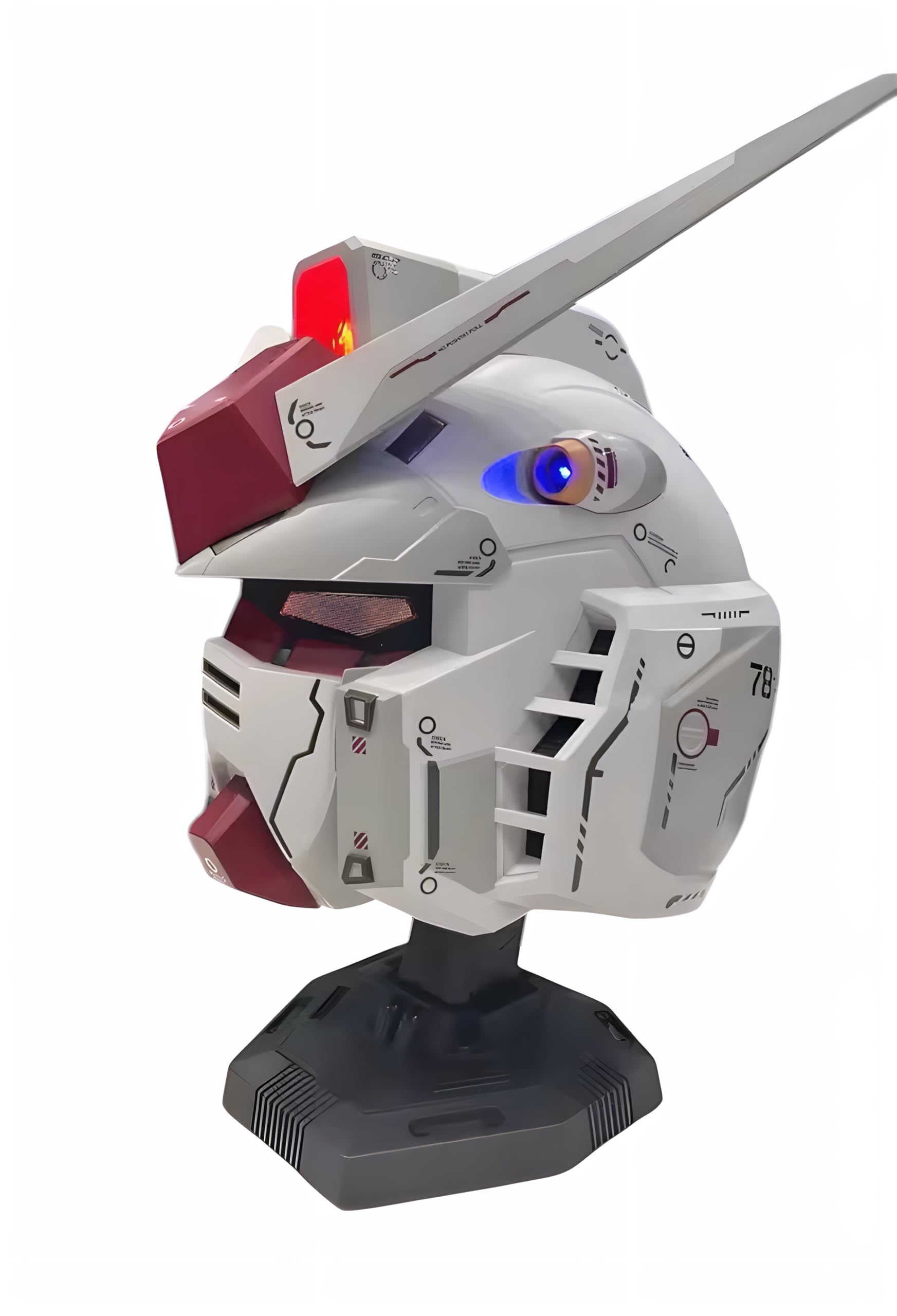 【新品未使用】ガンダム Rx-78 アクションヘルメットマスク(台座付き) Amazon.co.jp: ガンダム マスク リアルモデル 専用台座付属モデル 発光
