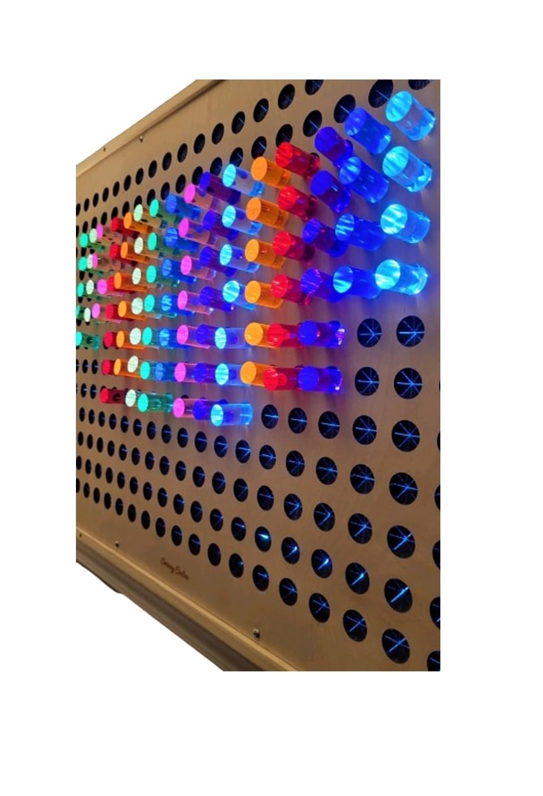 Sensory Crafters Giant 38" x 27" LED Pegboard: Bright Sensory Fun for Autism, ADHD, Memory Care. Optional 1" Acrylic Pegs Ideal for Home, School, and Therapy (240 Acrylic Pegs)