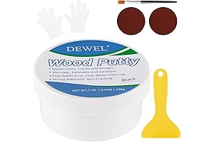 DEWEL Black Wood Putty Filler | Restore Wood Holes and Hardwood Floors Effortlessly