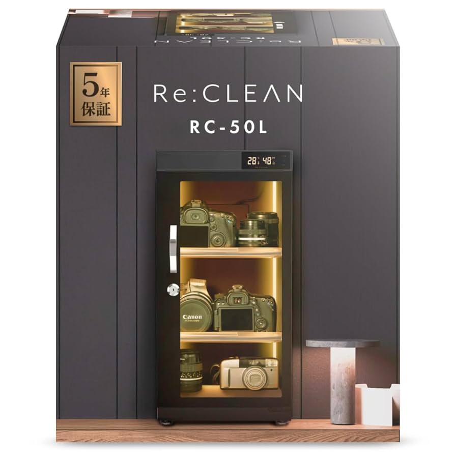 防湿庫　RE:CLEAN RC-50L カメラ Amazon | Re:CLEAN 防湿庫 50L 日本製ペルチェ採用 ドライ