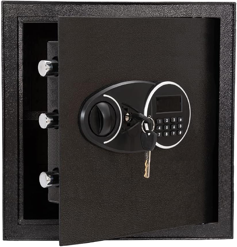 Safe Box with Hidden Safe Box with Key & Digital Lock for Home and