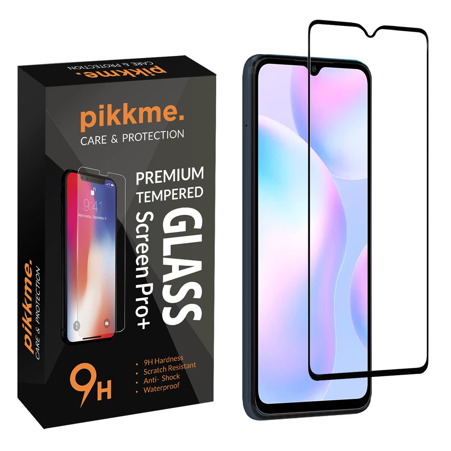 Pikkme Tempered Glass Screen Protector for Redmi 10A / 9A / 9i / Redmi 9 / 9c / Redmi 9 Activ/Redmi 9A Sport/Redmi 9i Sport/Poco C31 Edge to Edge Coverage with Easy Installation kit (B09XKRPQ6W) Amazon Price History, Amazon Price Tracker