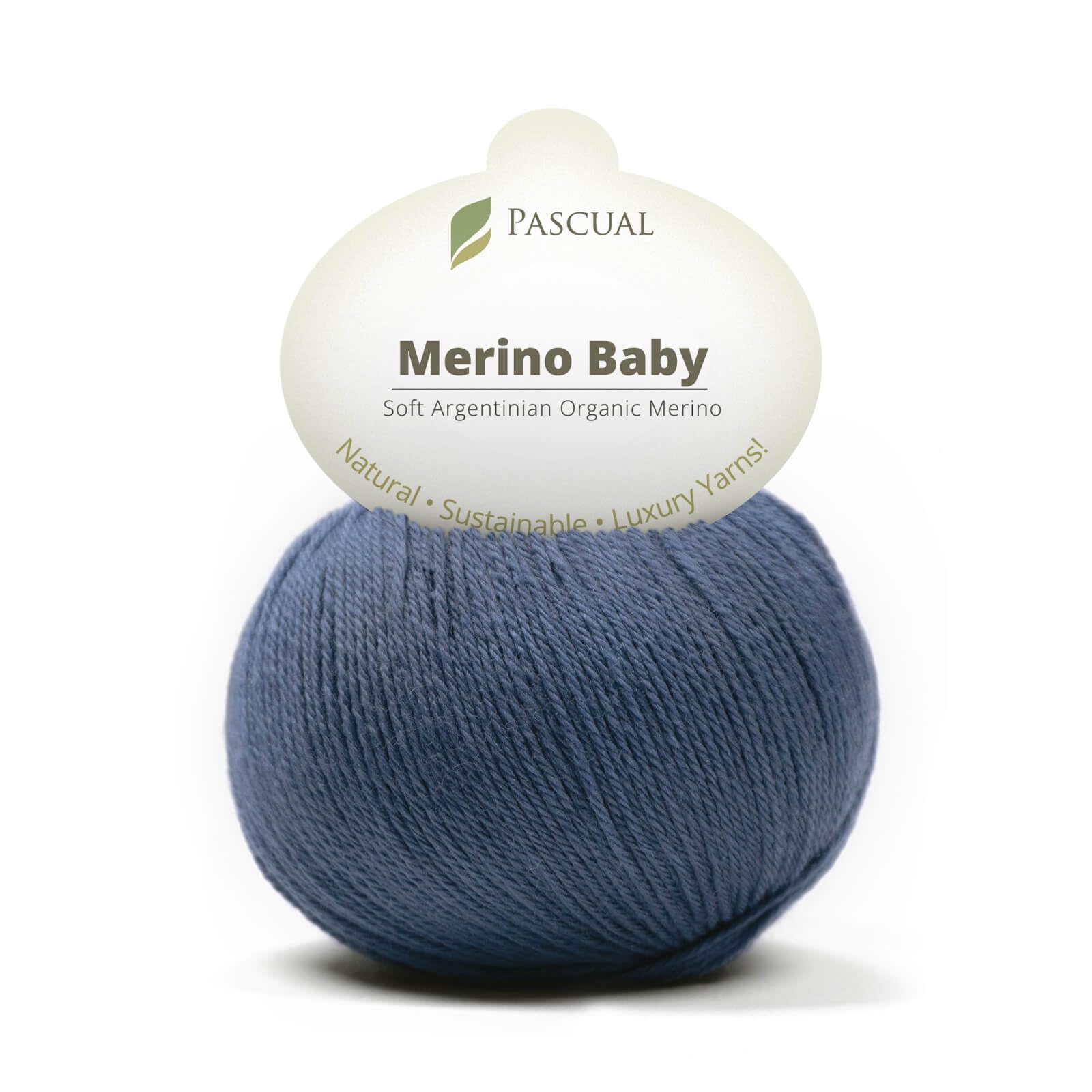 PASCUALI Merino Baby|Strickwolle aus 100% Schurwolle aus Merino, Merinowolle zum Stricken und Häkeln, SET: 4 Knäuel - 200 g, Farbe: Navy 314