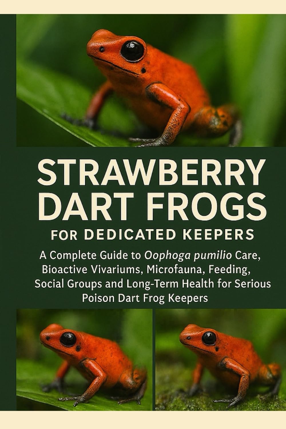 Strawberry Dart Frogs for Dedicated Keepers: A Complete Guide to Oophaga pumilio Care, Bioactive Vivariums, Microfauna, Feeding, Social Groups and Long-Term Health for Serious Poison Dart Frog Keepers