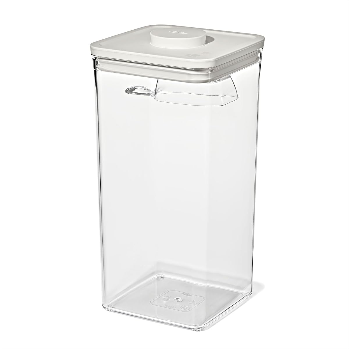 Contenedor POP de almacenamiento de alimentos para mascotas OXO con cuchara - 6.0 Qt/5.7 L, gris bigote | Contenedor de almacenamiento de comida para perros, sello hermético que mantiene la comida fresca, ideal para comida para perros de 6,5 libras o gatos de 4,5 libras, apto para lavavajillas