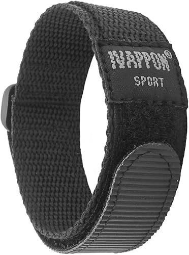Ivappon - Correa deportiva para reloj con cierre de velcro de 18 y 20mm e ancho correa de nailon color negro y azul