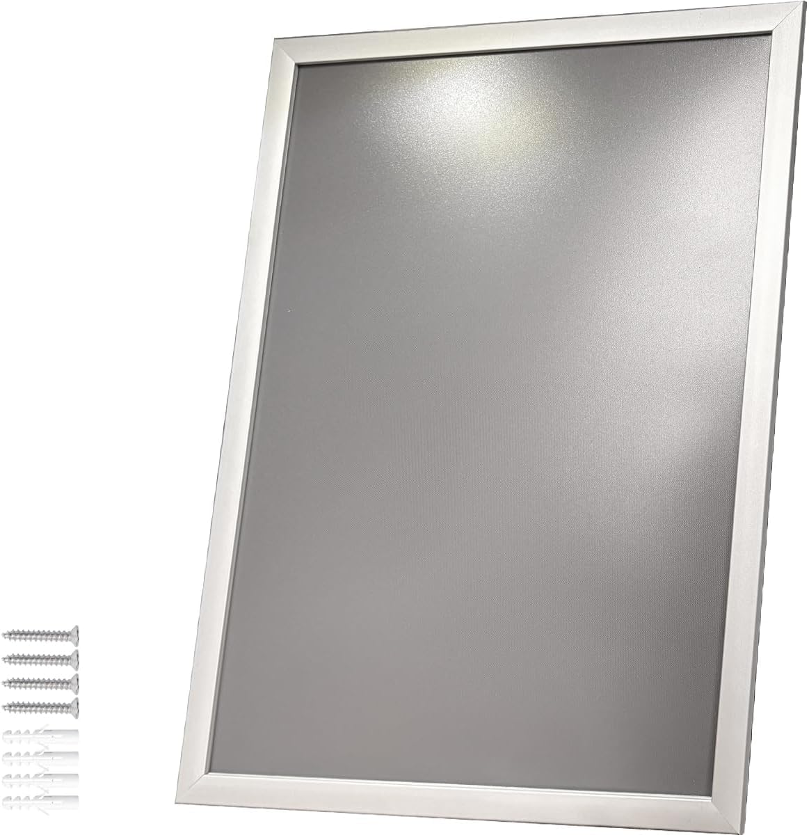 Albyco - Cornice - Per Foto – Per Manifesti - Colore: Alluminio - Formato A4 - Per Foto o Altri Poster o Immagini - Taglia A4, 21 x 29,7 cm, 19mm