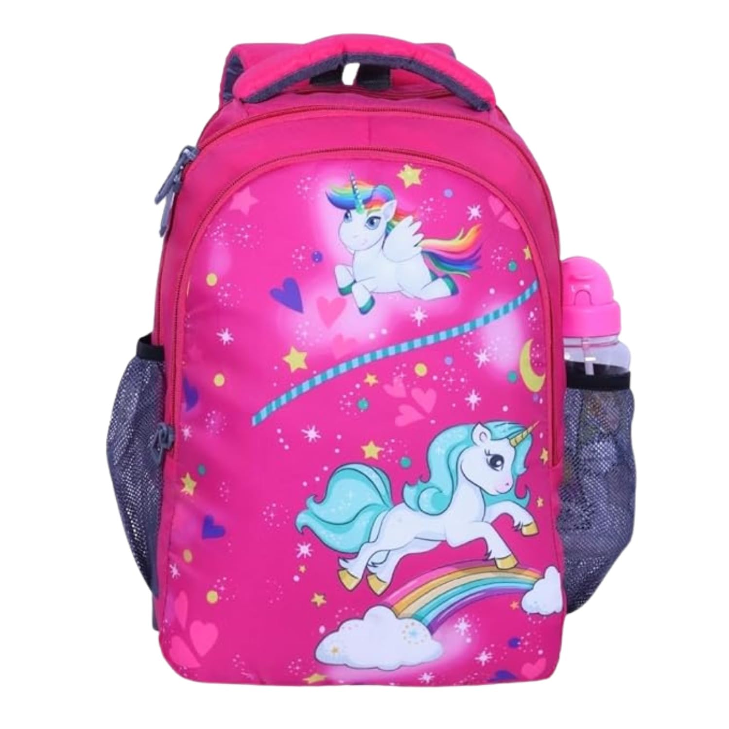 Stylish & Durable Casual Backpack – Pink Unicorn School Bag for Girls, Lightweight & Water-Resistant Daypack with Multiple Compartments for Kids & Teens-picture-18