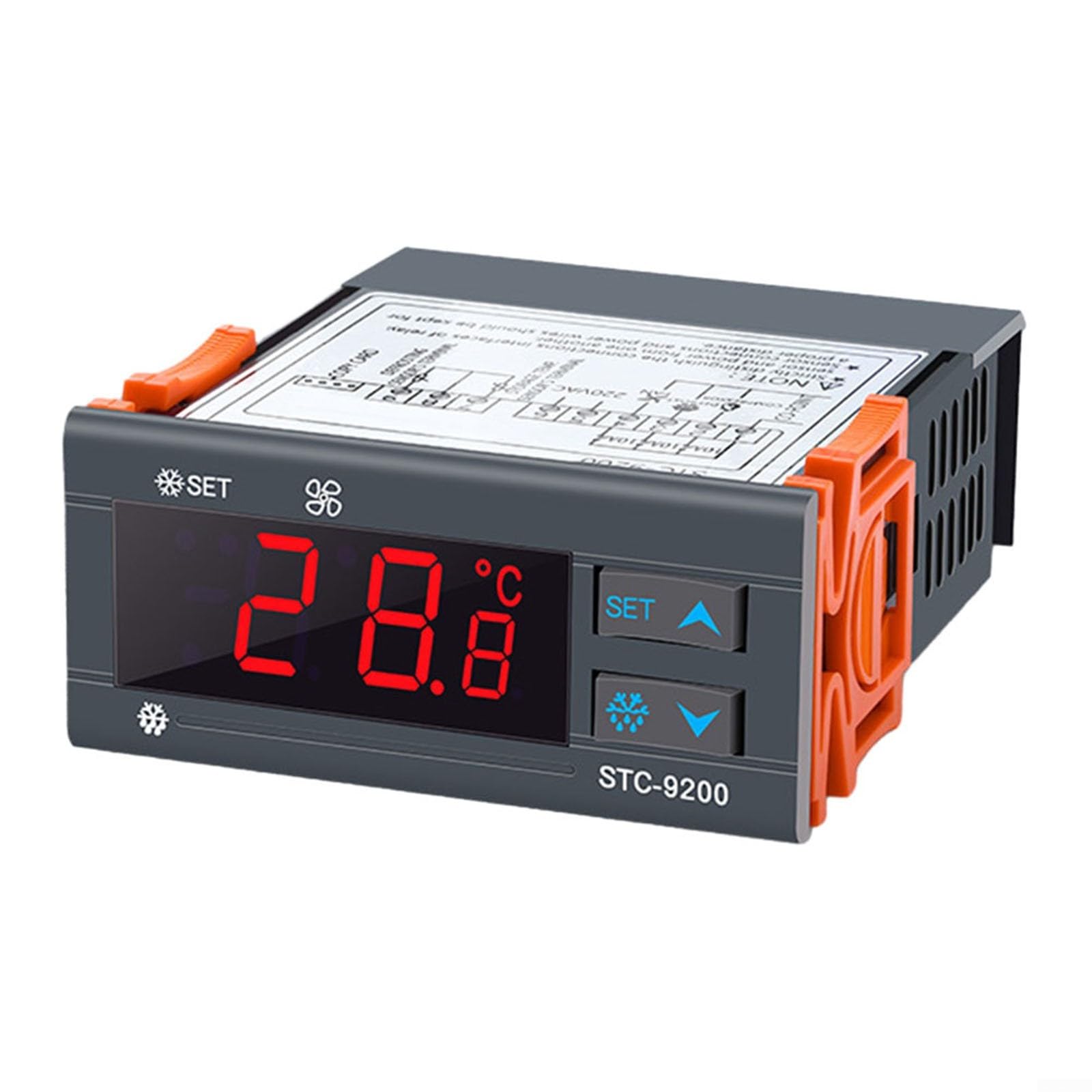 STC 9200 Termostato electrónico, controlador de ventilador de descongelación de refrigeración, gestión de almacenamiento en frío, funcionamiento del congelador, medición de temperatura