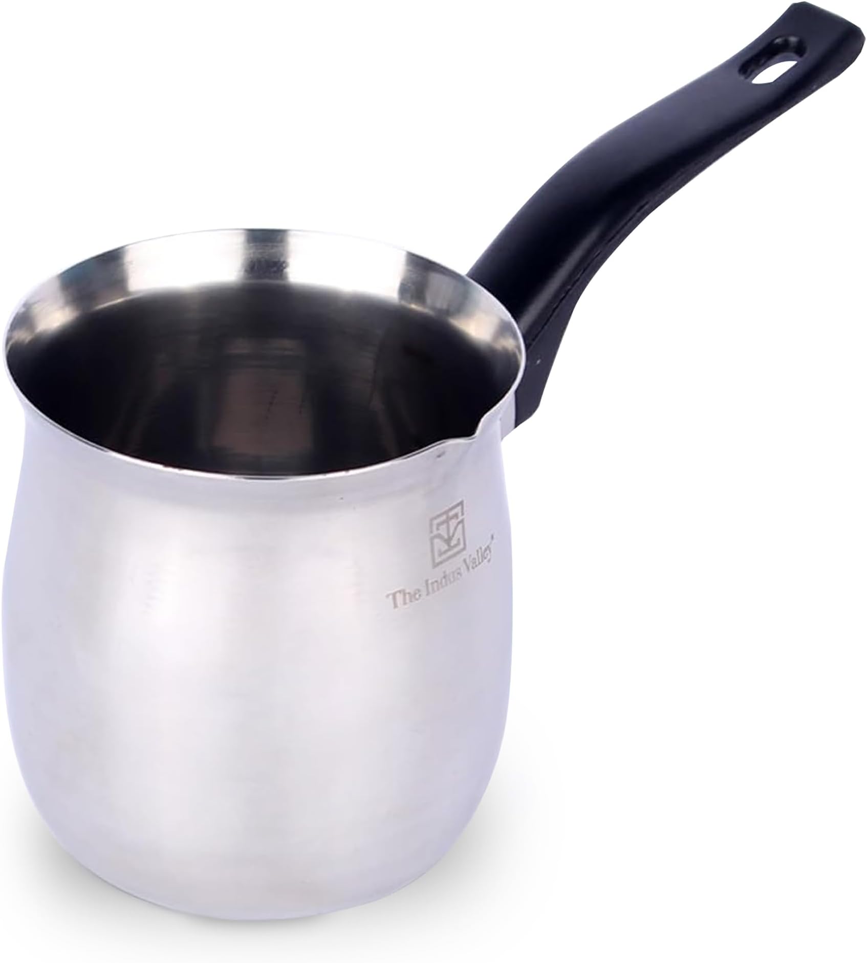 The Indus Valley Stainless Steel Turkish Coffee Maker/Warmer | 650ml, 0.46kg | 100% Toxin-Free, Naturally Non-Stick, Long Lasting