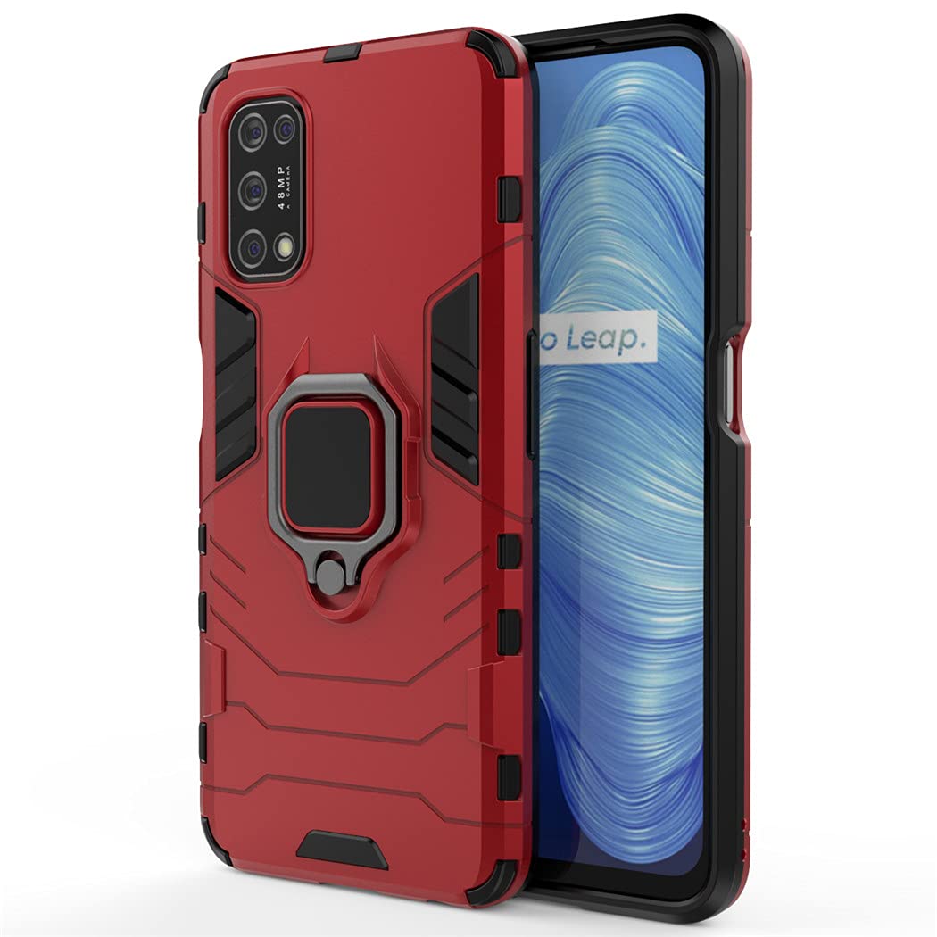 Cover per OPPO Realme 7 (6,5 Pollici) 2 in 1 Hybrid Dual Layer (V0V