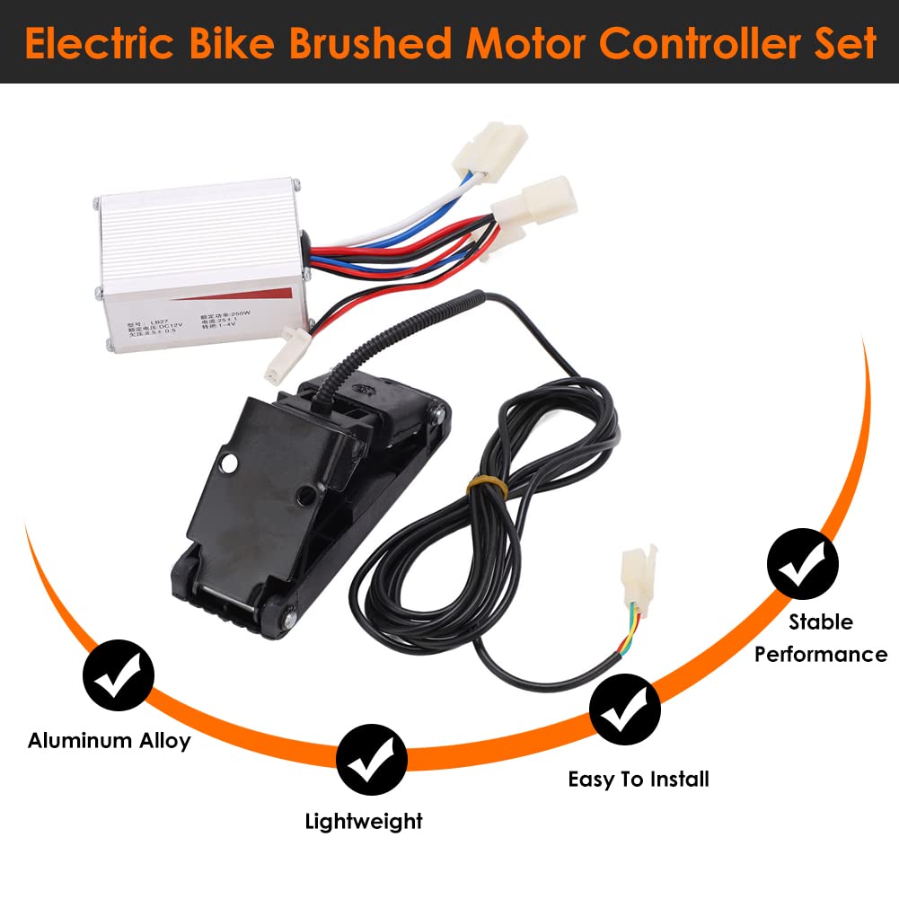 Acceleratore di velocità, Alta potenza, set di accelerazione, 12V 250W in lega d'alluminio, for biciclette elettriche, motociclette elettriche, pedicab, scooter elettriche, veicoli a pedali elettrici
