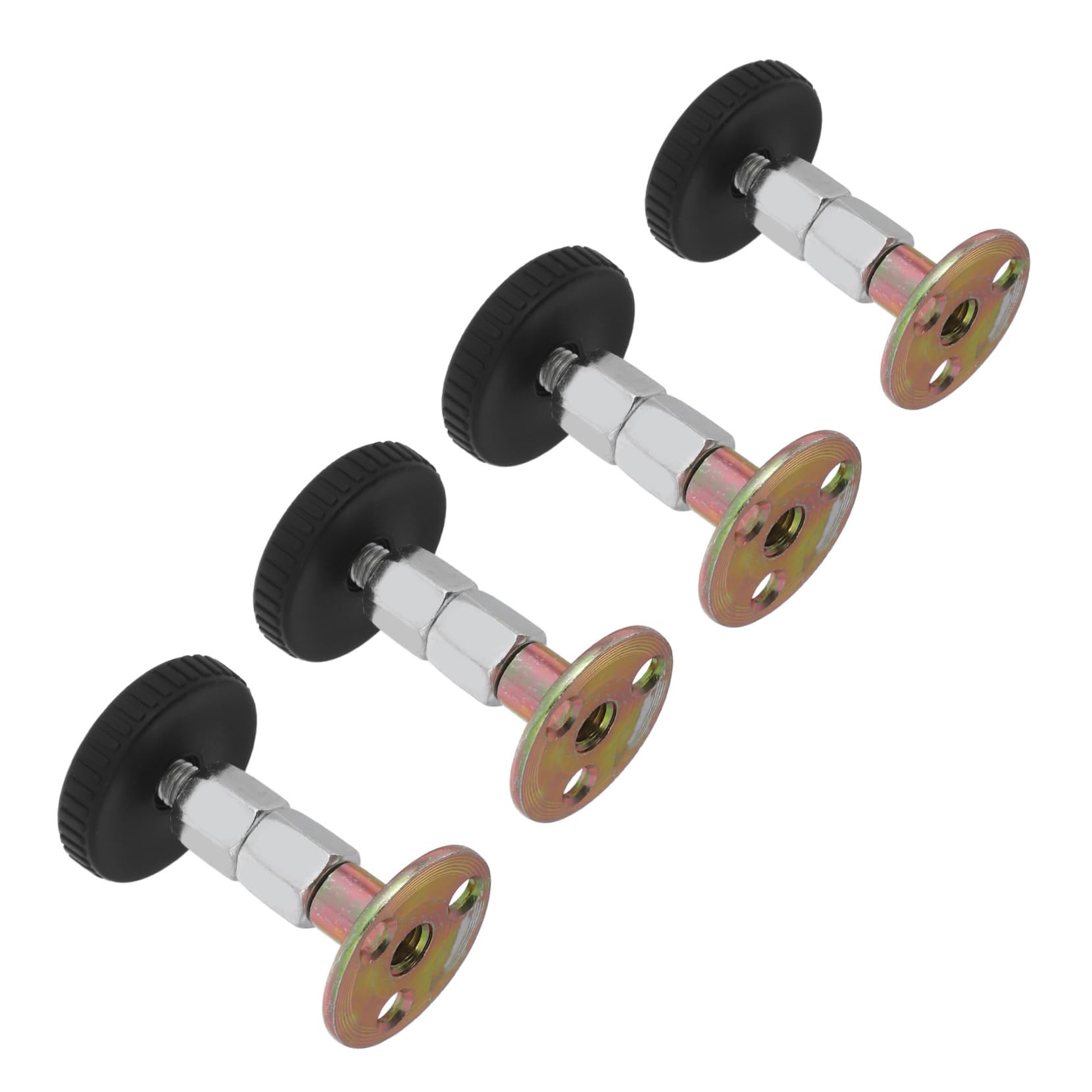 MUCKLILY 4pcs Adjustable Telescopic Headboard Stabilizer Shake Support for Bed Frames Self Adhesive Design for Easy Installation Fits Improves Sleep Quality