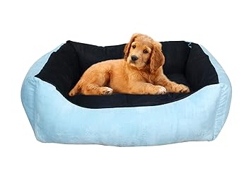PILA BRASILEIRO Sky Blue Ultra Comfort Pet Bed for Dogs/Puppies & Cats (Large)