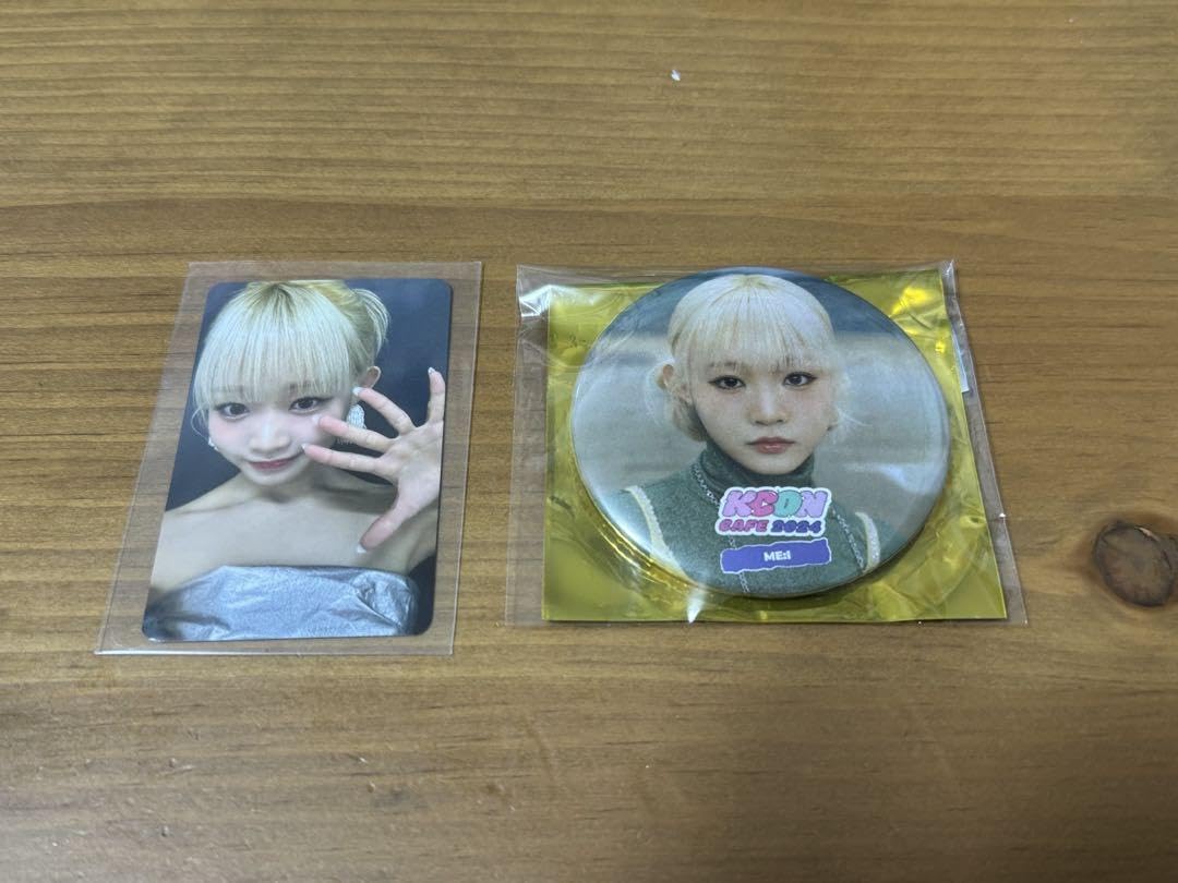 Amazon.co.jp: KCON カフェ ME:I 飯田栞月 トレカ 缶バッジ