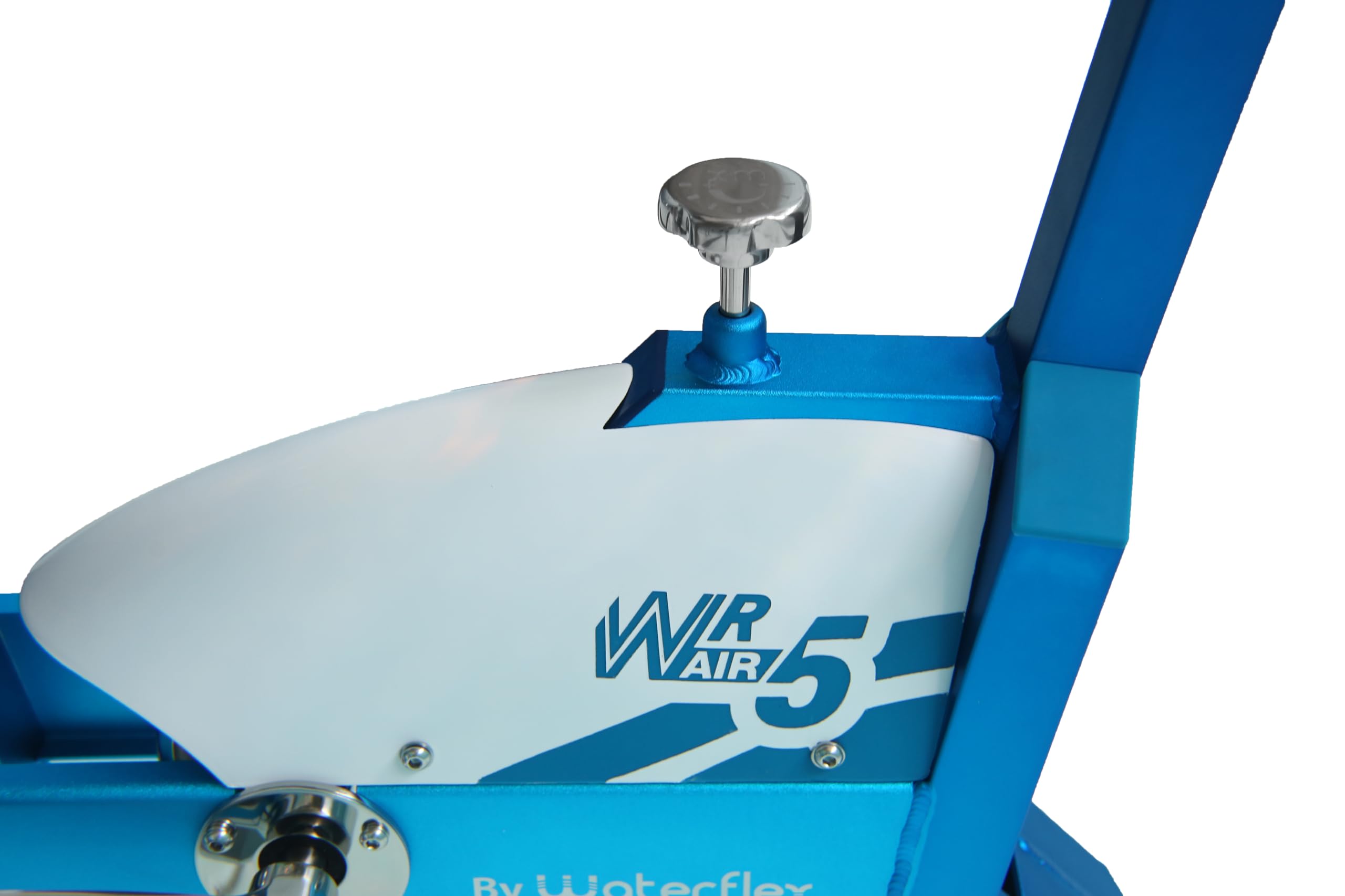 Aquabike Aluminium WR5 WX-WR5A - Vélo Piscine Spinning - Résistance Hydraulique - Réglages Mécaniques - Utilisation Pieds Nus - Prof. 1,1-1,6m - WX Water Flex Water Fitness Expert