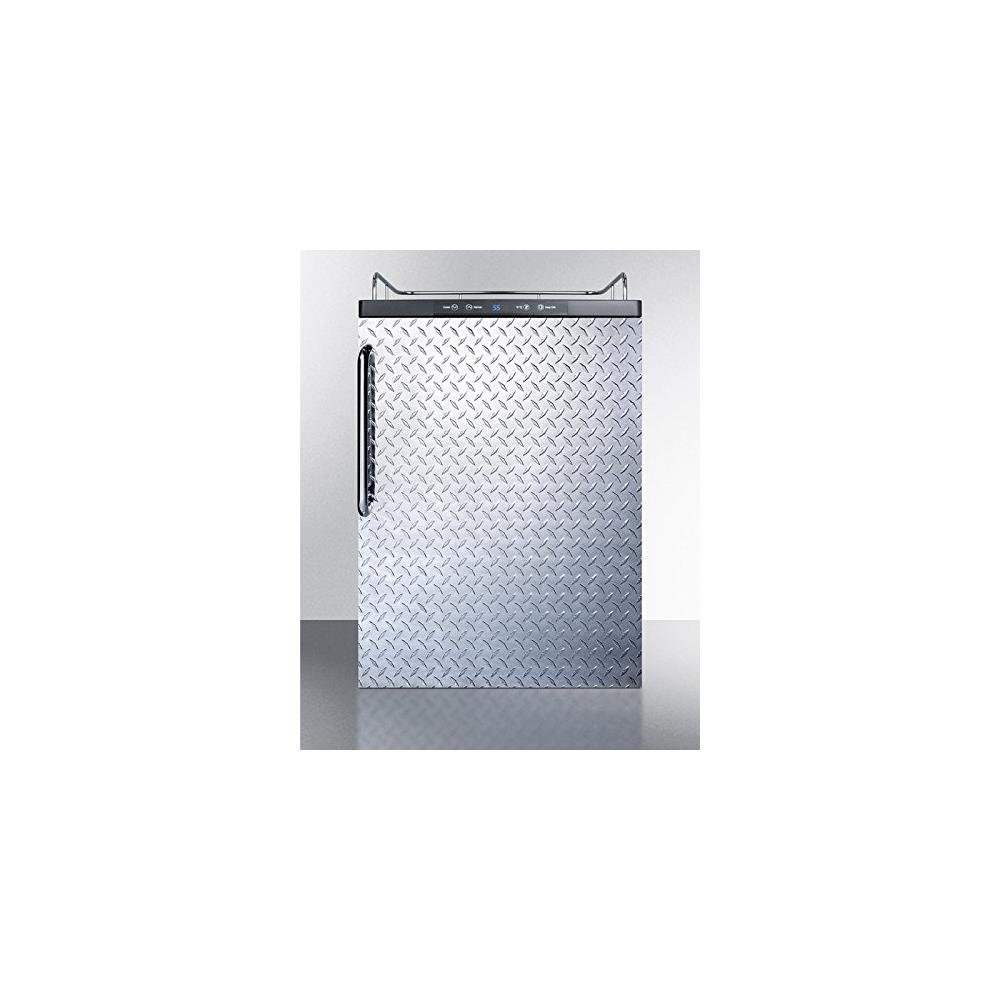 Summit SBC635MBINKDPL Wine Dispenser, Silver With Diamond Plate