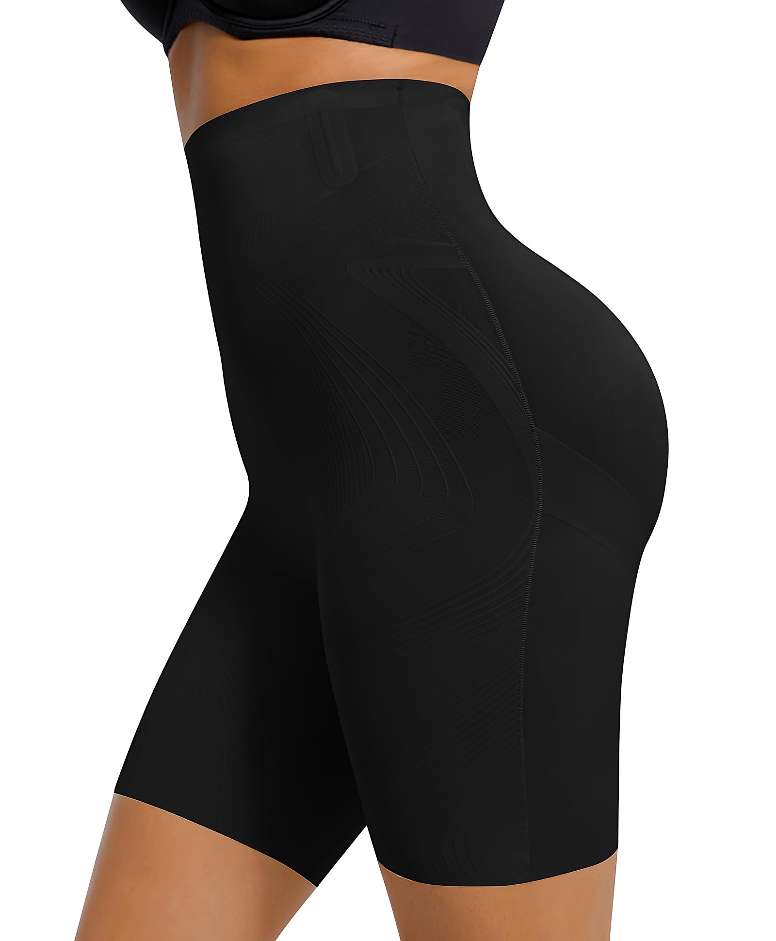 FeelinGirl Shapewear Tummy Control High Waisted Body Shaper Underwear for Women Shorts Seamless Shaping Panties M/L