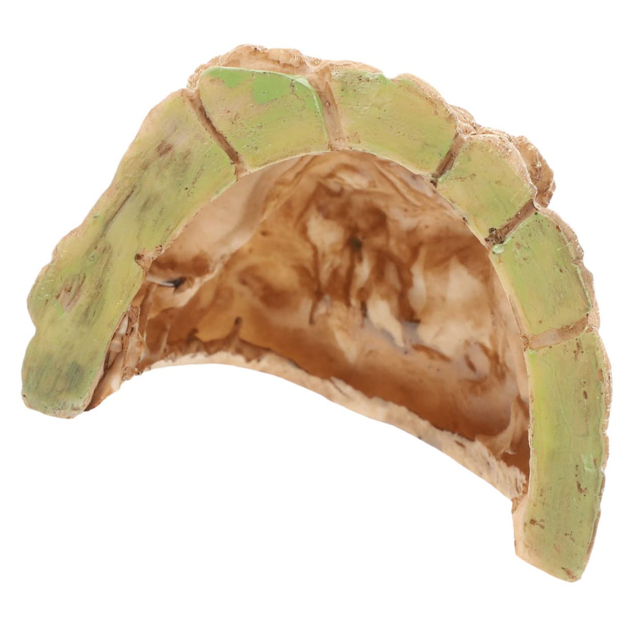 POPETPOP Reptile Accessories Tortoise Table Crested Gecko Hide Turtle Tanks Decor Reptile Hide Tortoise House Turtle Heat Accessories Natural Decorations Terrarium Decor Resin Khaki