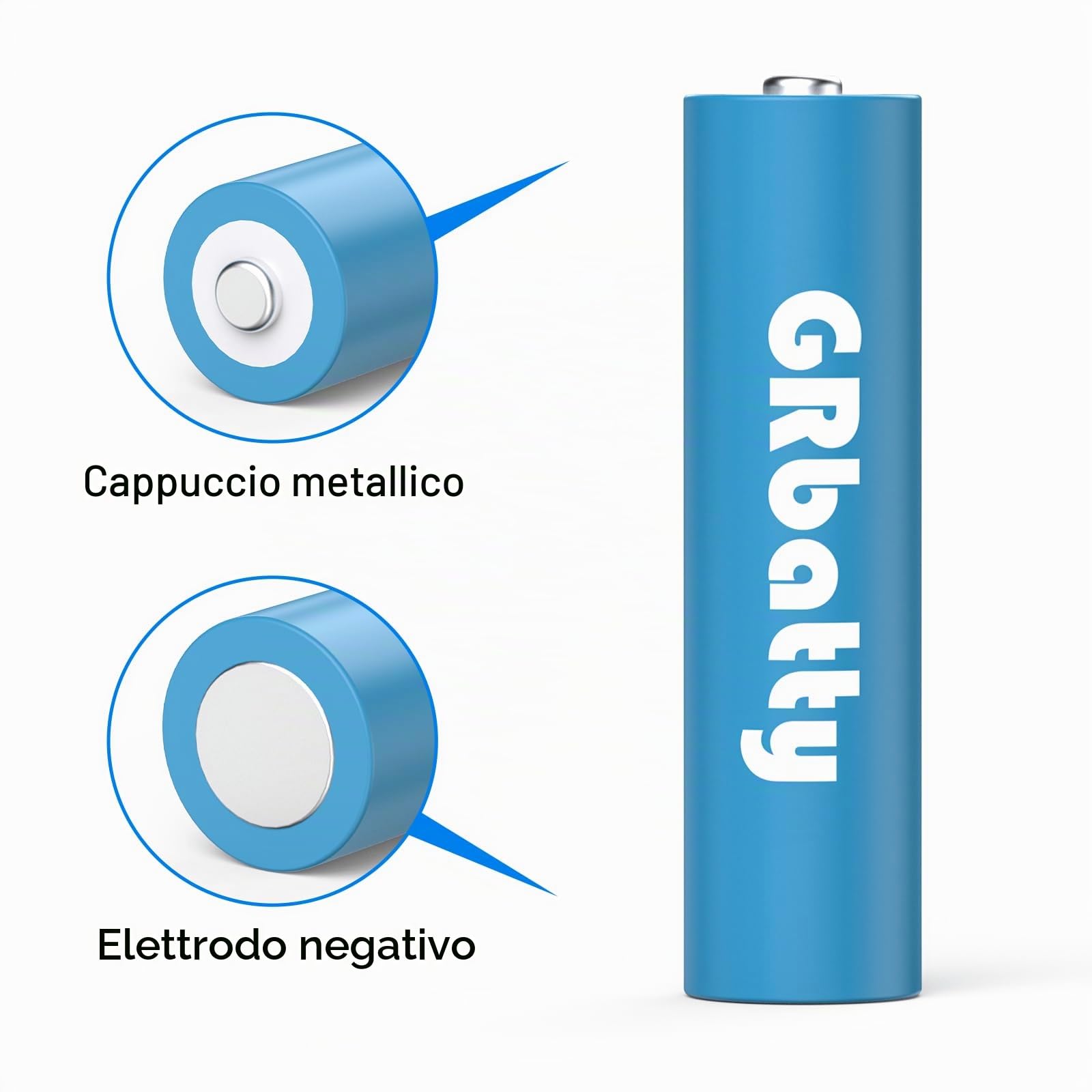 Batterie Ricaricabili AA AAA 3300mAh 1100mAh 1.2V con Caricabatterie LCD 8 Pezzi