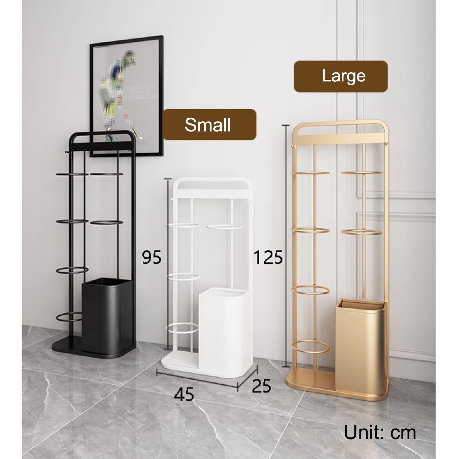 Ball Storage Rack Holds 4/6 Bälle, Portable Vertical Ball Rack Sport Ball Storage Rack, Basketball Fußball Volleyball Display Stand für Schlafzimmer Wohnzimmer Garage