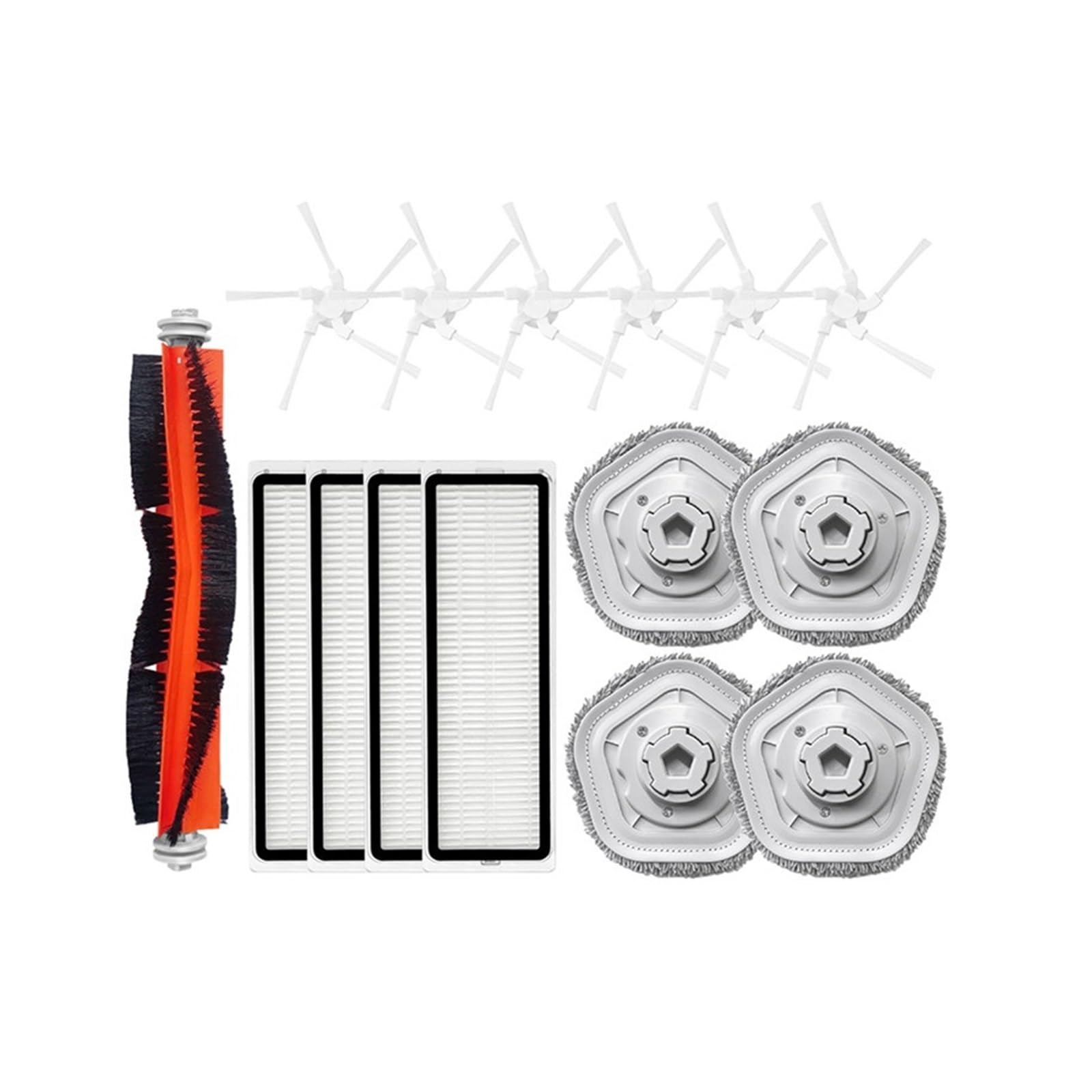 Kicici Compatible With Dreame Bot W10 / W10 PRO Accessories Robot Vacuum Cleaner HEPA Filter Main Side Brush Mop Cloth Pad Replacement Parts