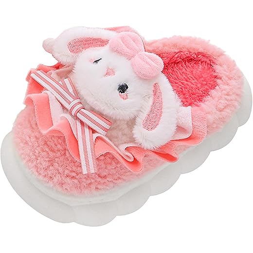 Kids Cartoon Slippers Indoor Red 24-25