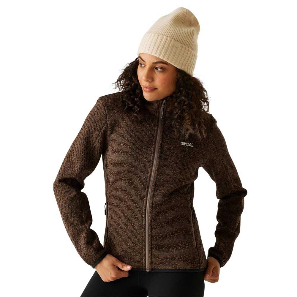 Regatta Women's Newhill Full Zip Lightweight Walking Fleece Sweatshirt in Brown | Size: 8
