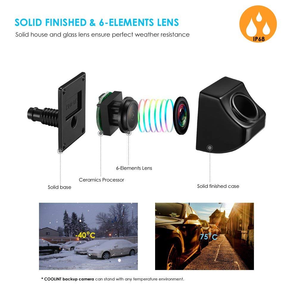 Top Brands Misayaee Vehicle-Specific car Front View Logo Embedded Camera Parking System with CCD Waterproof IP67 Wide Degree (Middle),Black for Toyota LC Prado/Toyota Land Cruiser Prado 2018