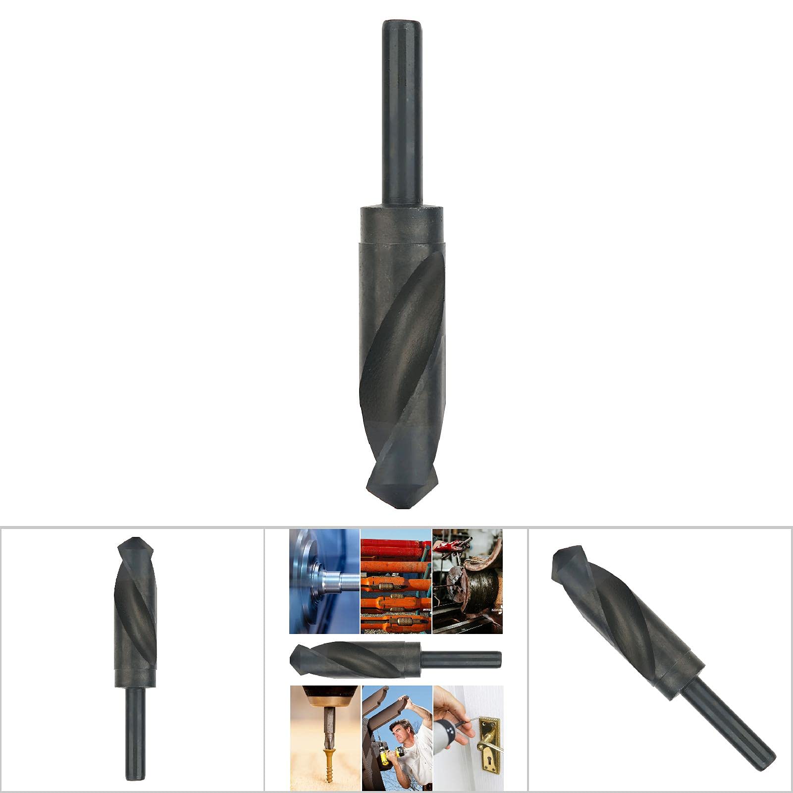 Forets Hélicoïdaux 19mm HSS Tige Réduite 1/2 Pouce - Pour Métal, Inox, Bois Et Plastique