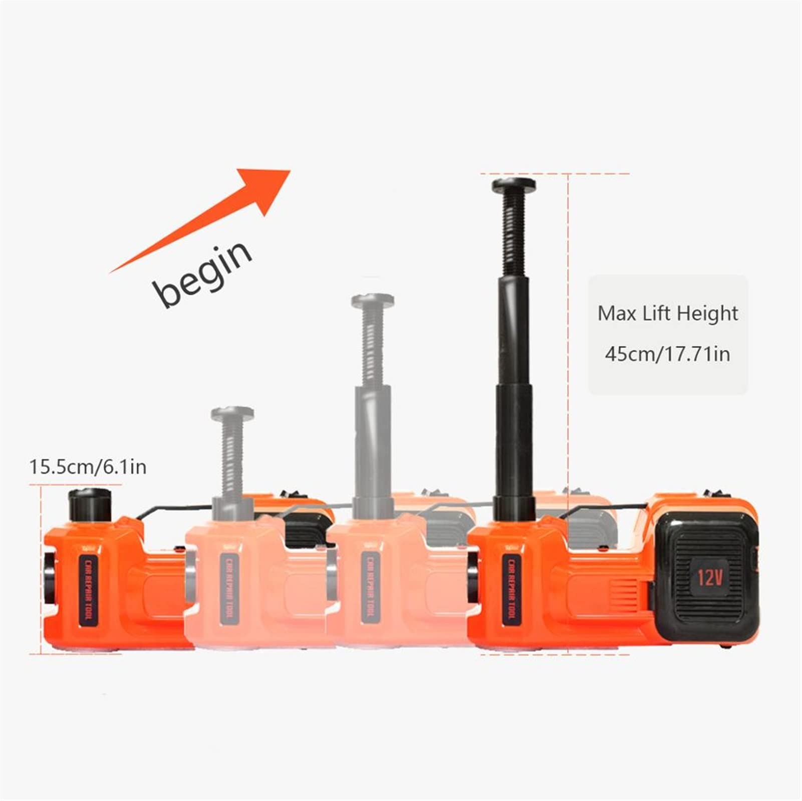 Amazon.com: DOLUNTO 3 in 1 Electric Car Jack 12V DC 5 Ton Lift 