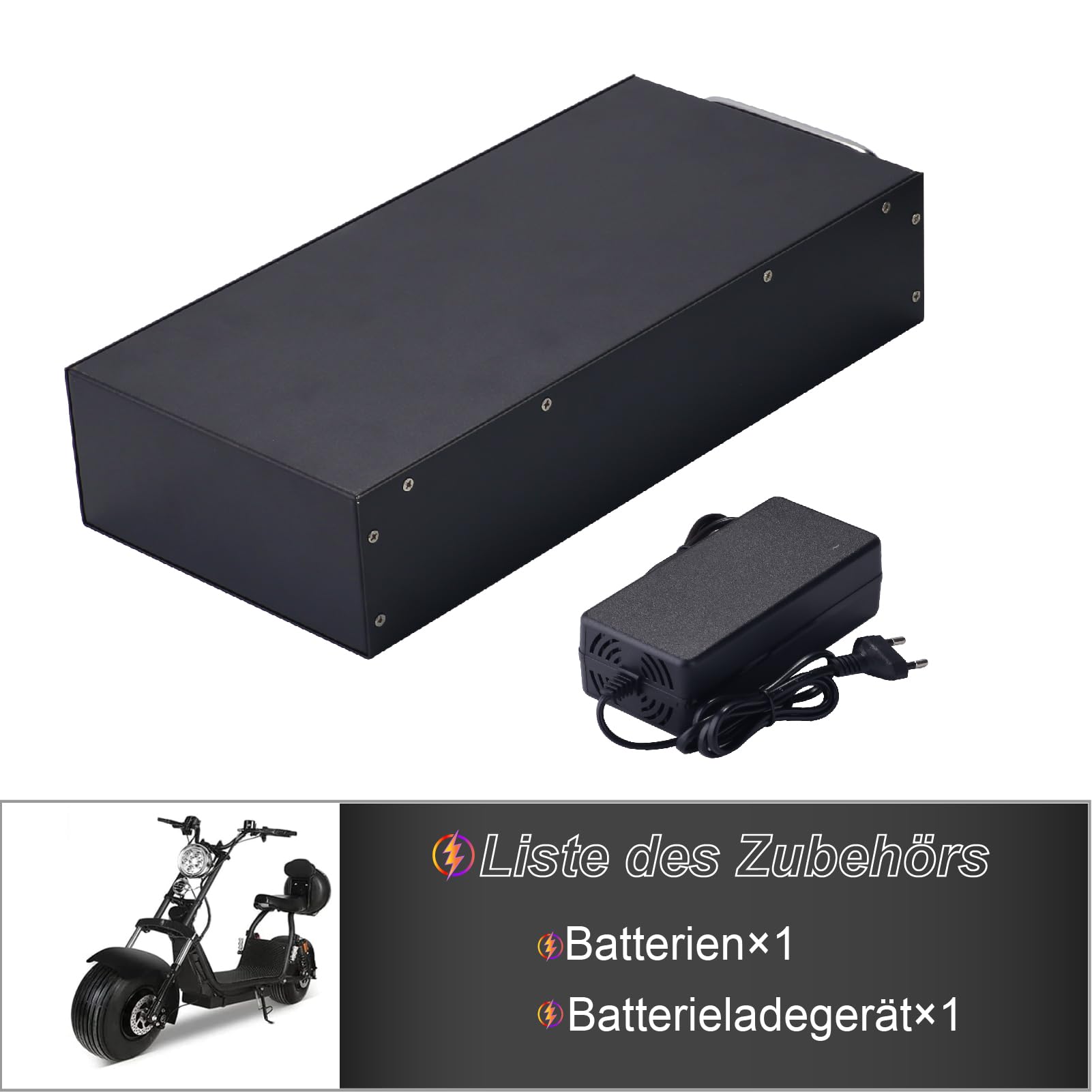 Akumulator do hulajnogi elektrycznej Akumulator do roweru elektrycznego 60V 15Ah 18Ah 20Ah 26Ah Li-ion z ładowarką (60V 20Ah)