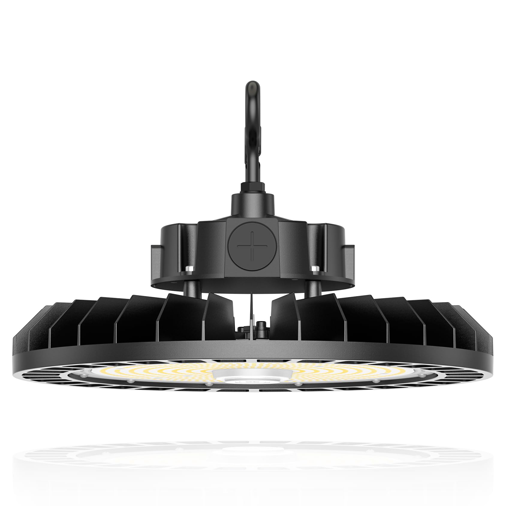 6-Pack UFO Warehouse Light Adjustable Wattage 240W 200W 150W Commercial LED High Bay Light 4500K 5000K 5700K 3-CCT — view 13