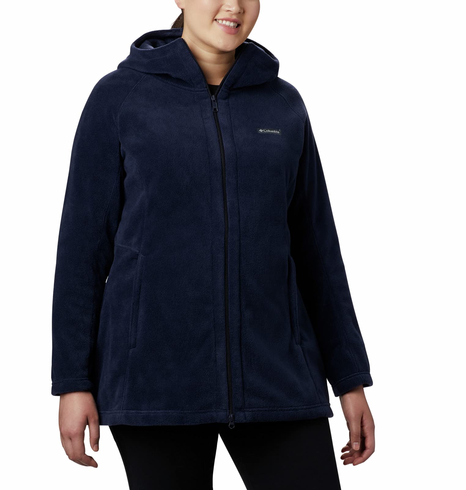 Plus Size Columbia Women's Benton Springs Ii Long Hoodie Charcoal