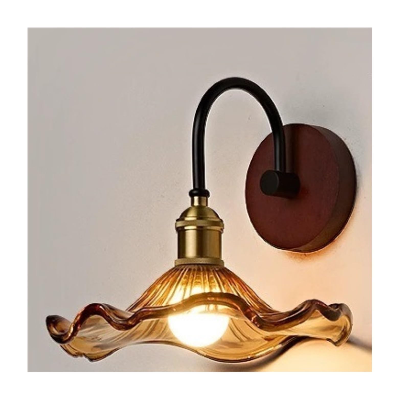 FEITENGDA Single Head Three Tone Wall Sconce Vintage Wall Light