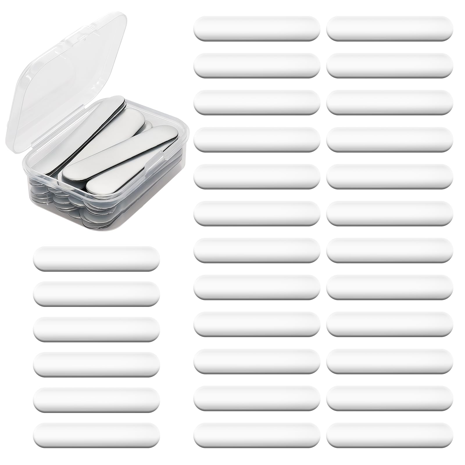 TEUYOE 30PCS Golf Lead Tape (3g Per Strip) – Self-Adhesive Weighted Lead Tape for Swing Weight & Balance – Comes in a Clear Case–For Golf Clubs Irons Putters Drivers Tennis Rackets Pickleball Paddles