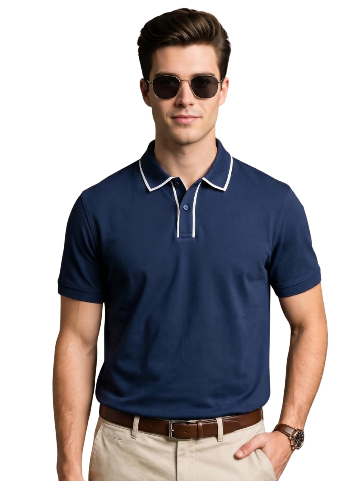 Men's Polo T-Shirt | Regular Fit | Stylish Casual Collar T-Shirt for Men | Everyday Wear S to XXL-image-12