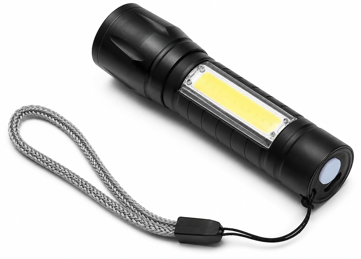 Kenly Powerdex PD-5568 Plus USB Şarjlı Mini El Feneri COB LED Zoomlu 800 Metre Su Geçirmez Taşınabilir Güçlü Işıldak Kamp Acil Durum Outdoor