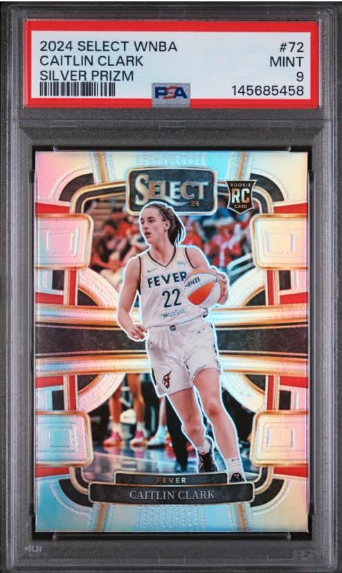2024 Select WNBA Caitlin Clark Silver Prizm Rookie Card, PSA 9, Basketball