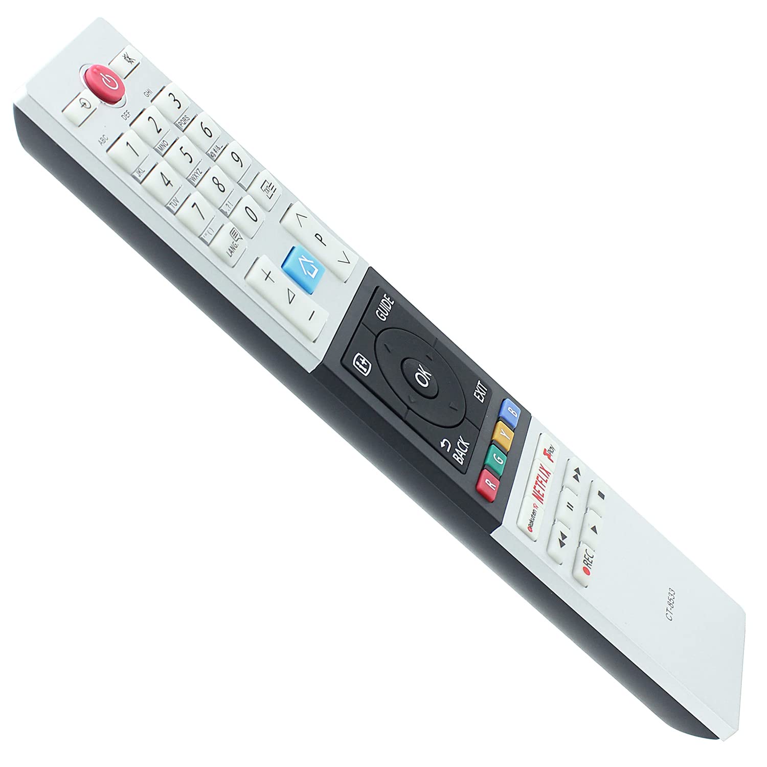 CT-8533 Remote Control Replacement for Toshiba TV 75U6863DB 65X9863DB 65U6863DB 65U5863DB 55X9863DB 55V6863DB 55V5863DB 55U7863DB 55U6863DB 55U5863DB 55T6863DB 50U6863DB 50U5863DB 49V6863DB - Image 2