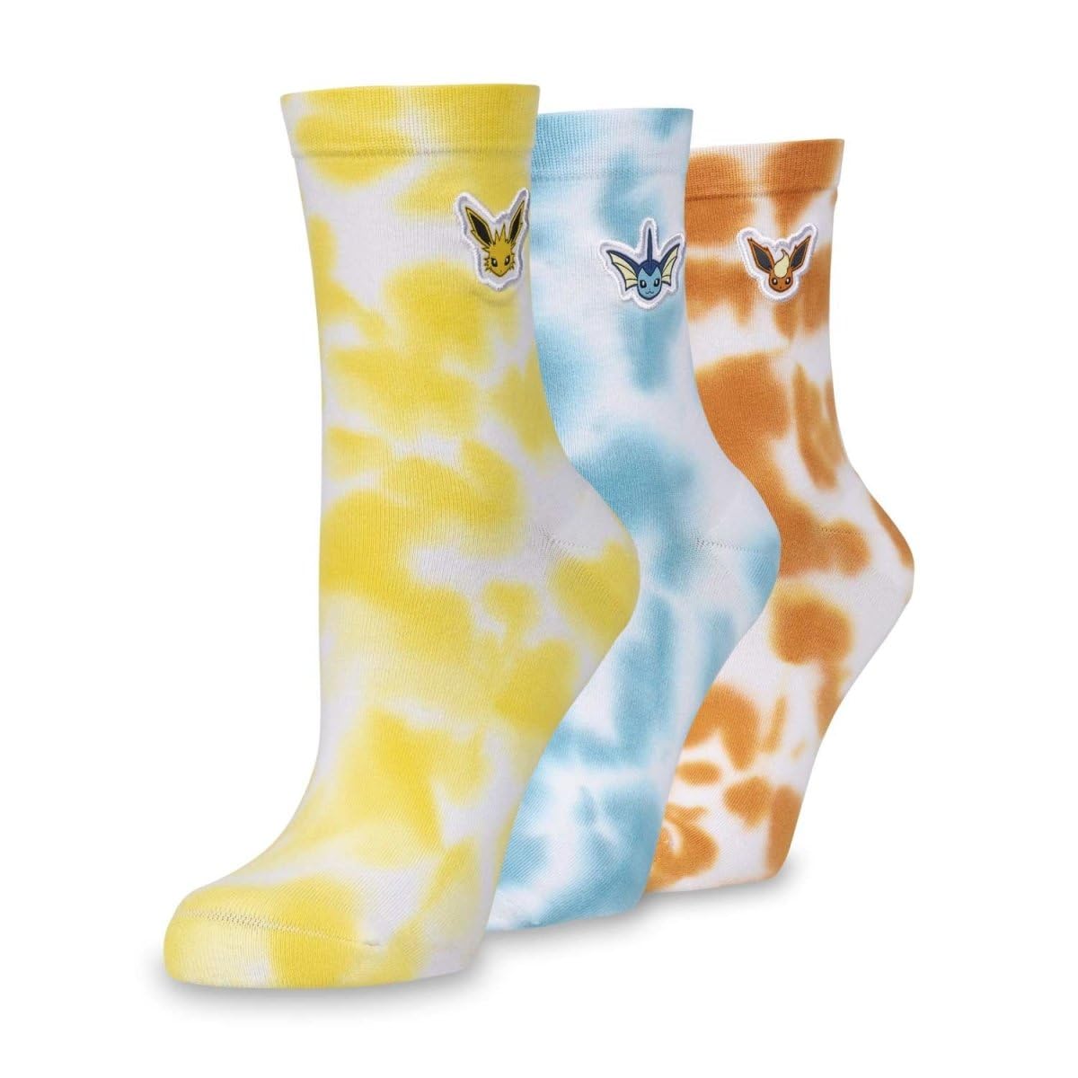 Pokemon Pokémon Center: Vaporeon, Jolteon & Flareon Evolutionary Originals Ankle Socks (3 Pairs) (One Size-Adult), Multi, One Size