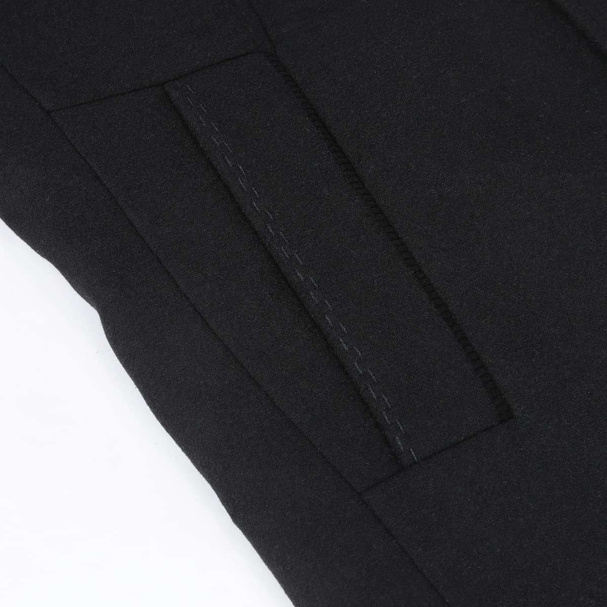 YOUTHUP Cappotto in Lana con Gilet da Uomo Invernale Cappotti Corto di Lana Casual Trench Coat