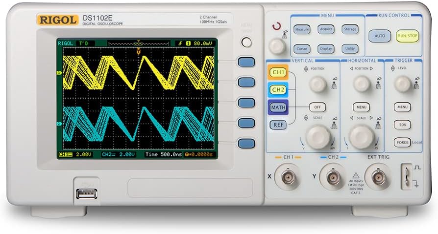 DS1102E 100MHz 2 Channel Digital Oscilloscope