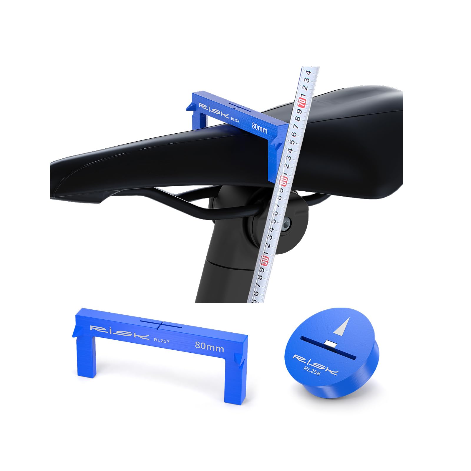 Bike Seat Height Measuring Tool - Precision Gauge for Mountain and Road Bike Saddle Adjustment | Fast, Easy and Accurate Measurement for Optimal Comfort