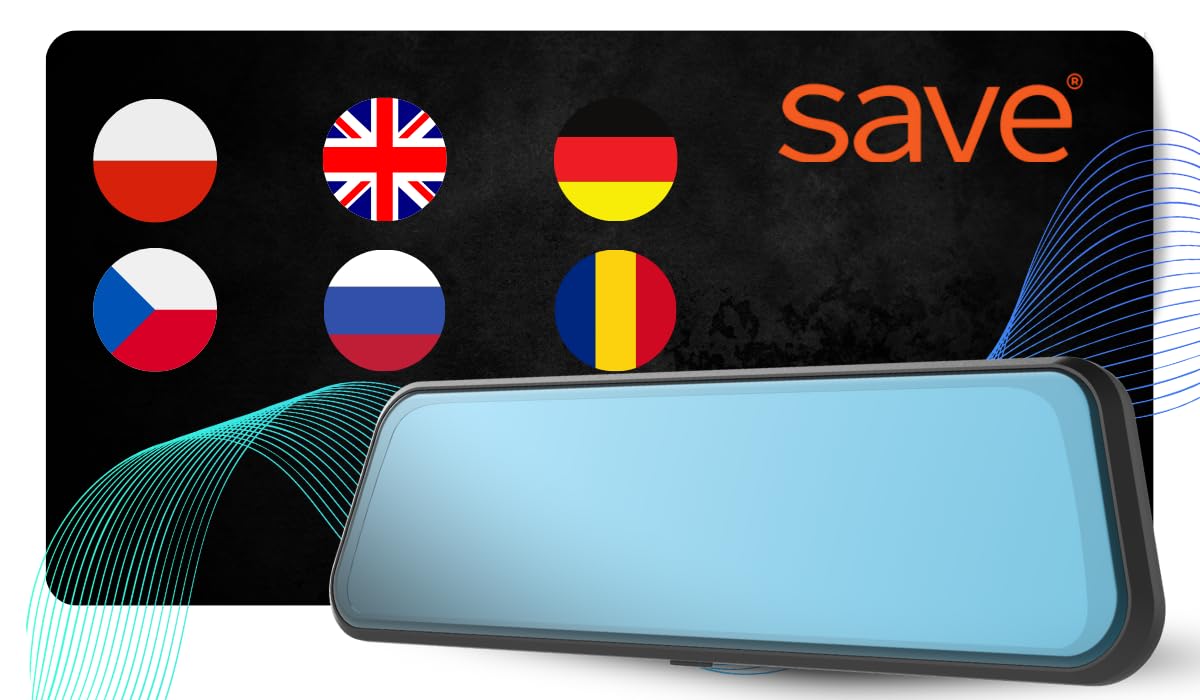 KAMERA SAMOCHODOWA WIDEOREJESTRATOR PRZEDNIA KAMERA 4K TYLNA KAMERA 2,5K SONY SENSOR LUSTERKO REJESTRATOR JAZDY ASYSTENT PARKOWANIA CZUJNIK WSTRZĄSÓW